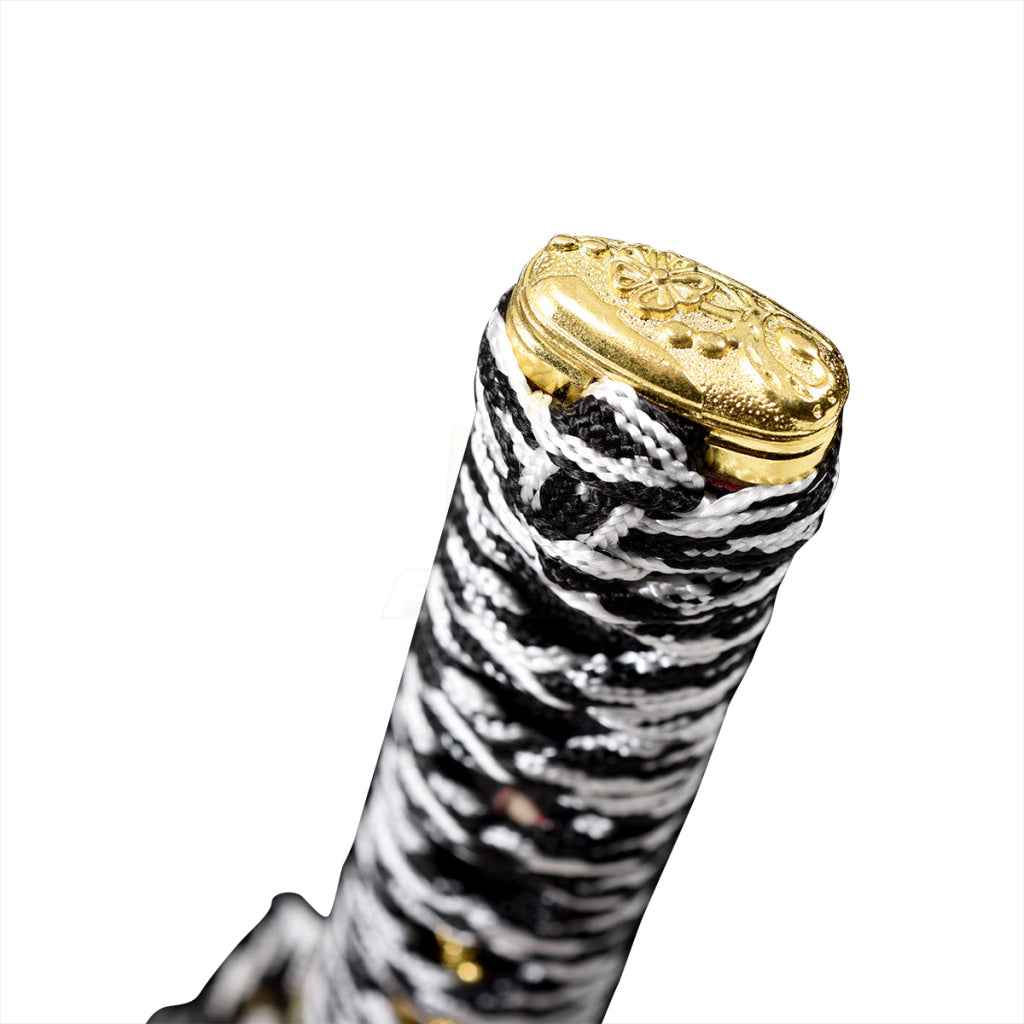 28Inch Japanese Wakizashi Katana Samurai T10 Steel Clay Tempered Real Hamon Double-Sided Blade Full