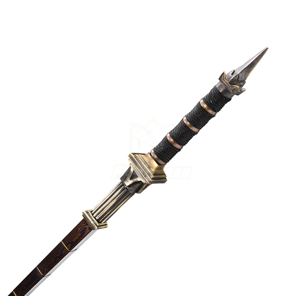 Detective Dee Chinese Kung Fu Weapons Whip Mace Sword Breaker(Forged Damascus Steel Hand Whip)