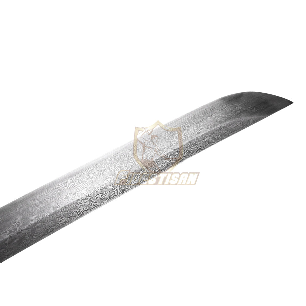 Fidestisan Handmade Katana Samurai Japanese Damascus Steel Real Sword Full Tang Sharp Tiger Style