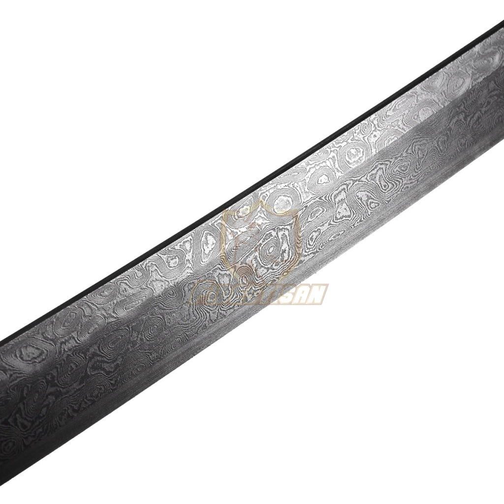 Fidestisan Handmade Katana Samurai Japanese Damascus Steel Real Sword Full Tang Sharp Tiger Style