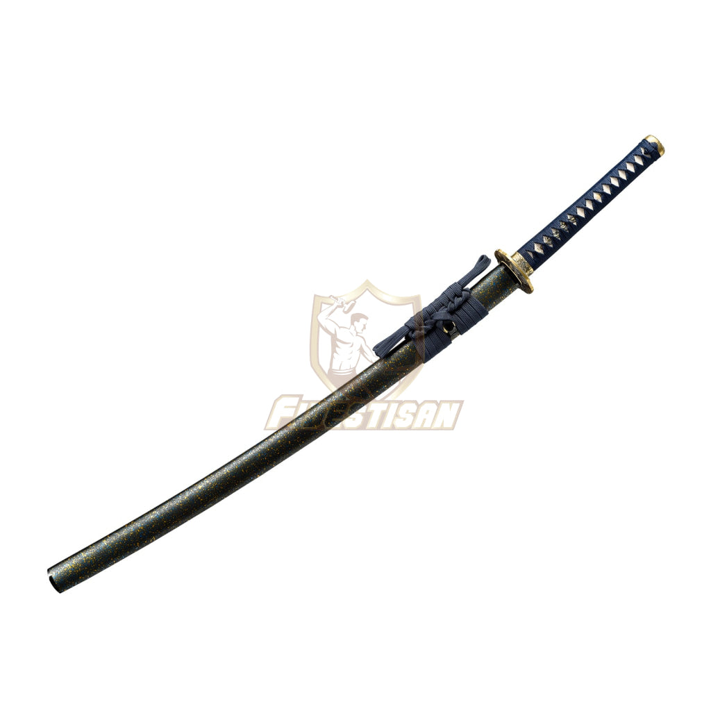 Fidestisan Katana Ktcy284 T10 Steel Black Blade Clay Tempered Samurai Japanese Real Sword Full Tang