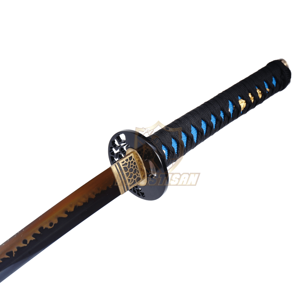 Fidestisan Katana Ktiy328 T10 Steel Red Black Blade Clay Tempered Samurai Japanese Real Sword Full