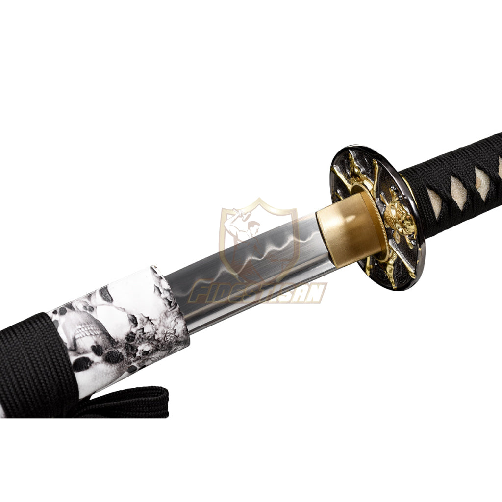 Fidestisan Khay226 Pirate Style Handmade Katana Sword Samurai 1095 High Carbon Steel Real Full Tang