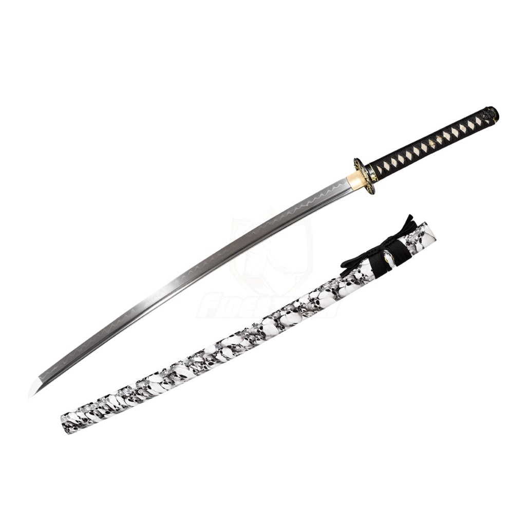 Fidestisan Khay226 Pirate Style Handmade Katana Sword Samurai 1095 High Carbon Steel Real Full Tang