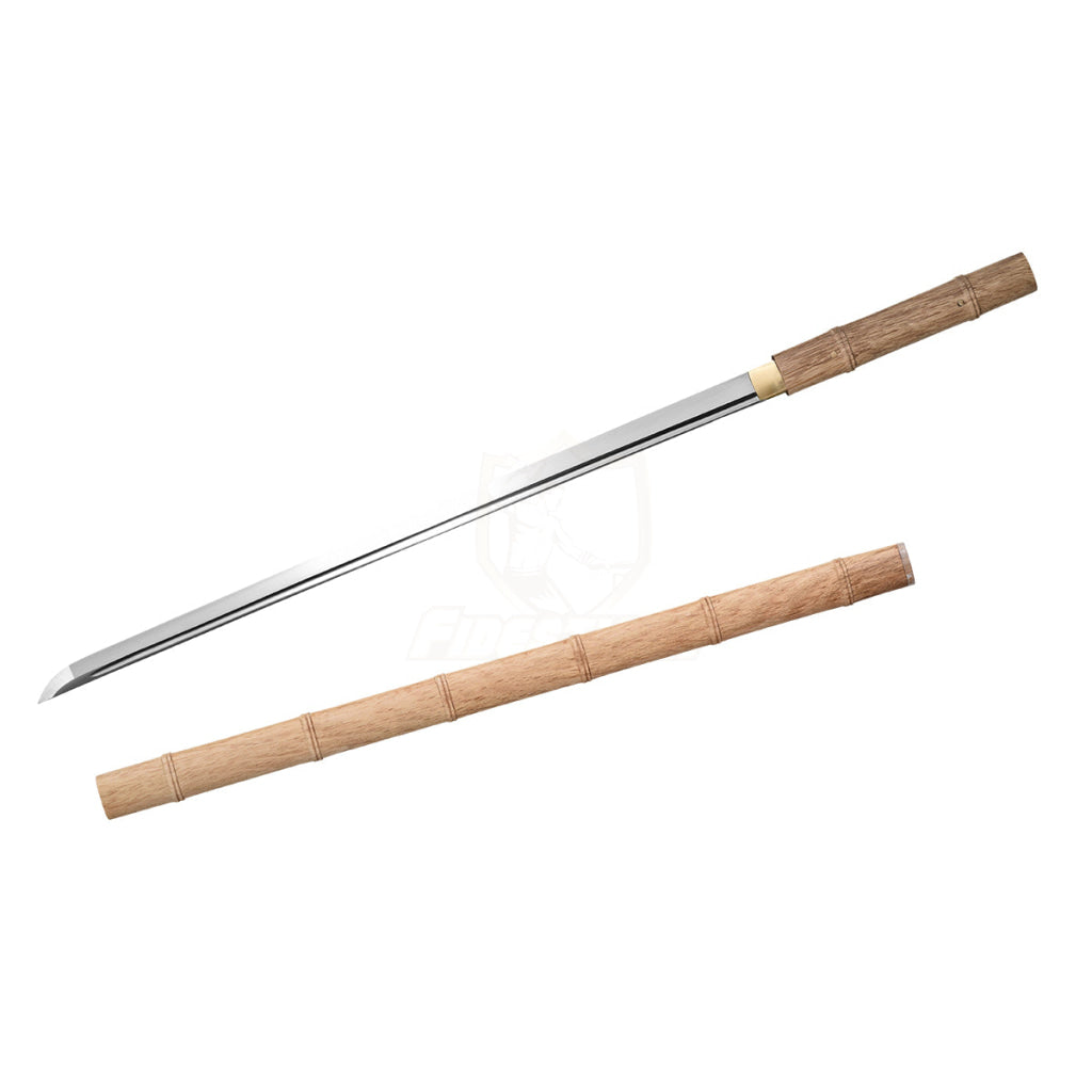 Fidestisan Khon223 Japanese Samurai Bamboo Real Katana Sword High Carbon 1095 Steel Blade Full Tang