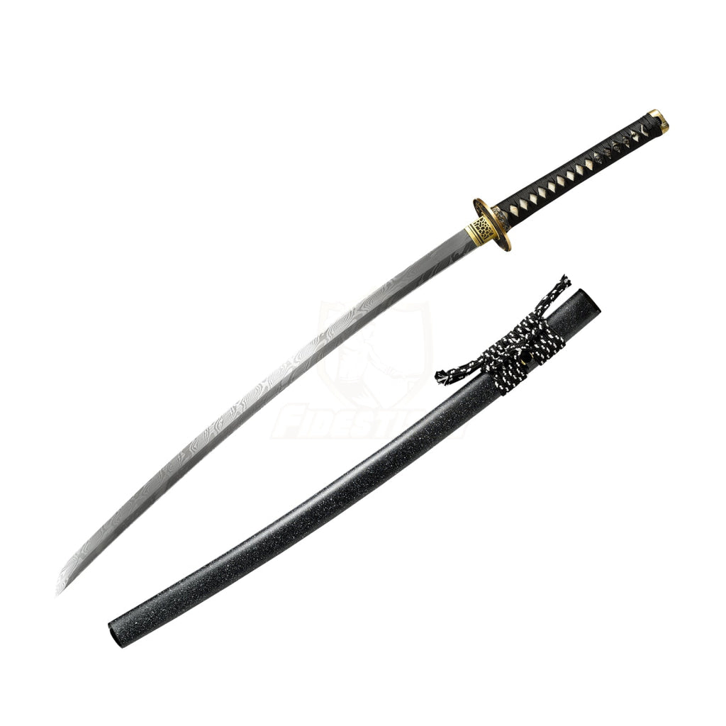 Fidestisan Kpcn283 Katana Handmade Forged New Damascus Steel Japanese Real Sword Full Tang Dragon