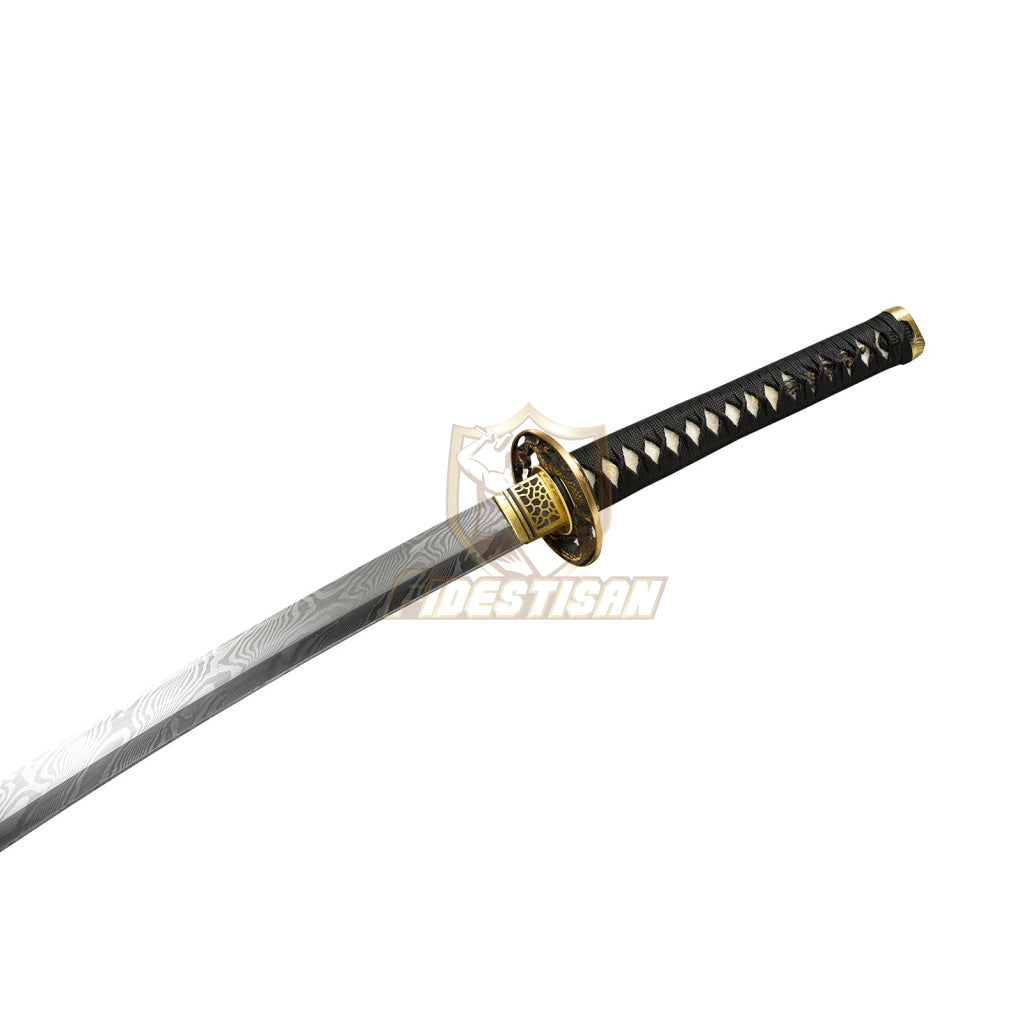 Fidestisan Kpcn283 Katana Handmade Forged New Damascus Steel Japanese Real Sword Full Tang Dragon