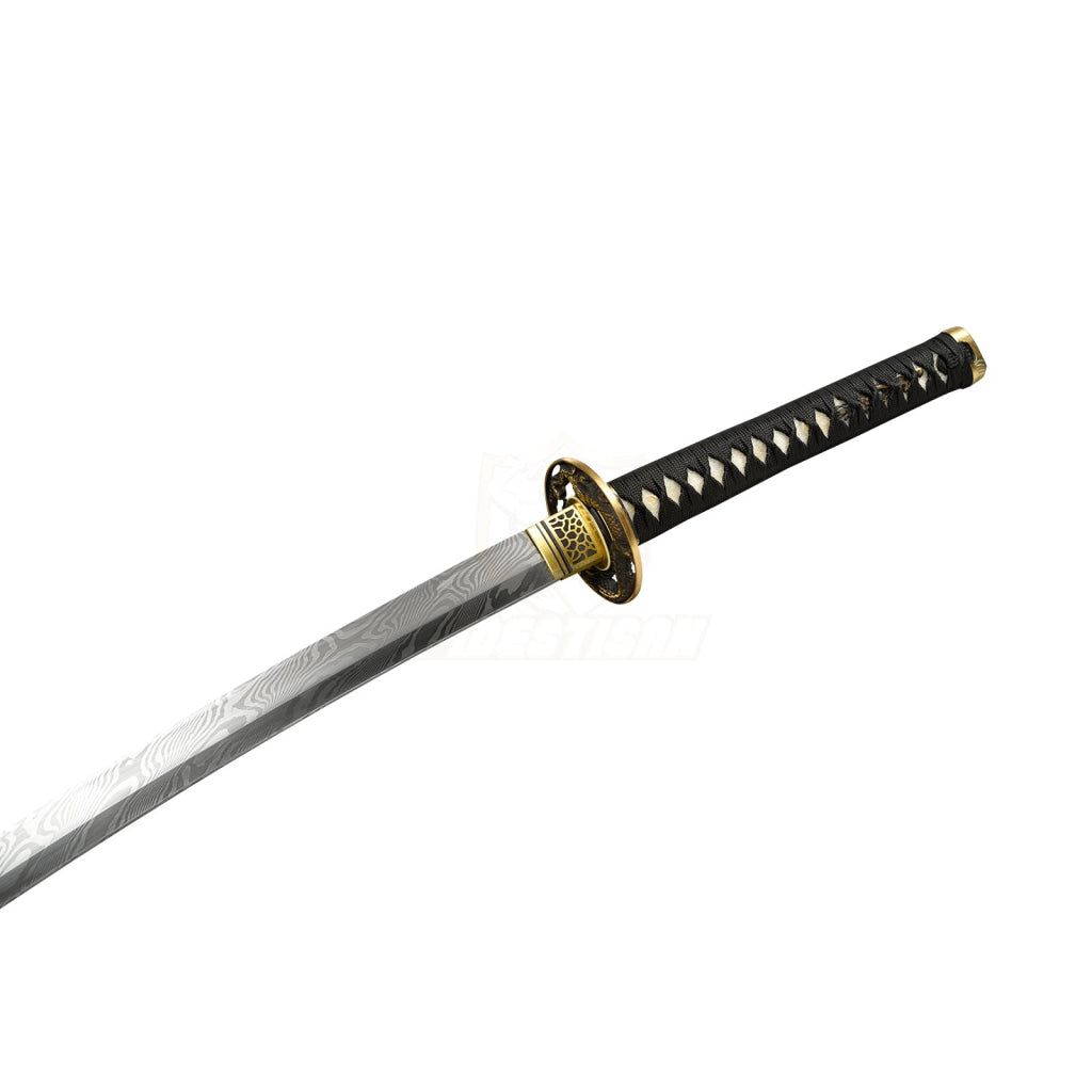 Fidestisan Kpcn283 Katana Handmade Forged New Damascus Steel Japanese Real Sword Full Tang Dragon
