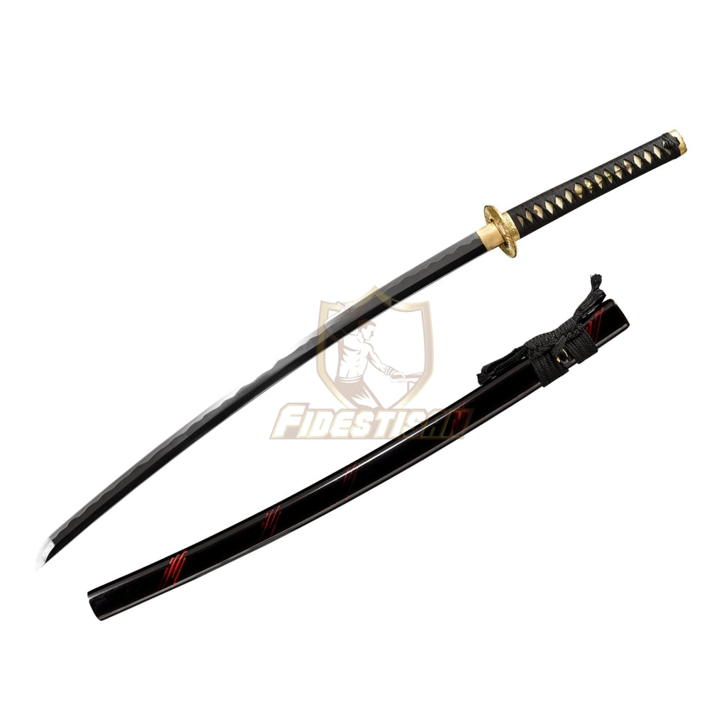 Fidestisan Kscn298 Retro Handmade Bend 30° Spring 60Simn Steel 40 Inch Japanese Samurai Katana Sword