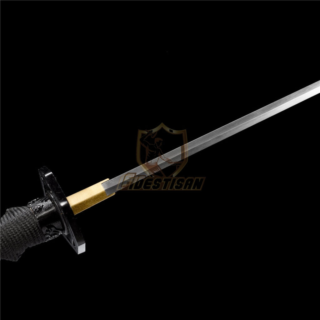 Fidestisan Ksin321 Handmade Tactical Samurai Survial Katana With 5160 Spring Steel Blade Full Tang