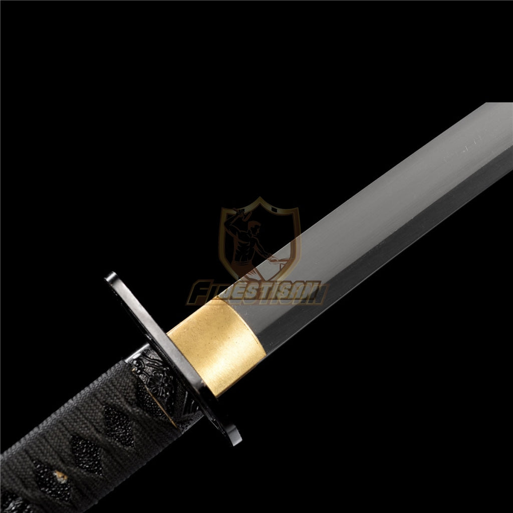 Fidestisan Ksin321 Handmade Tactical Samurai Survial Katana With 5160 Spring Steel Blade Full Tang