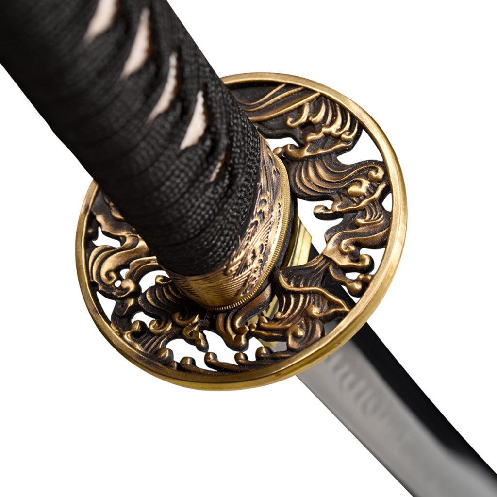 Fidestisan Ktcy232 Dragon Wave Clay Tempered Katana Samurai Style Japanese Real Sword T10 Steel