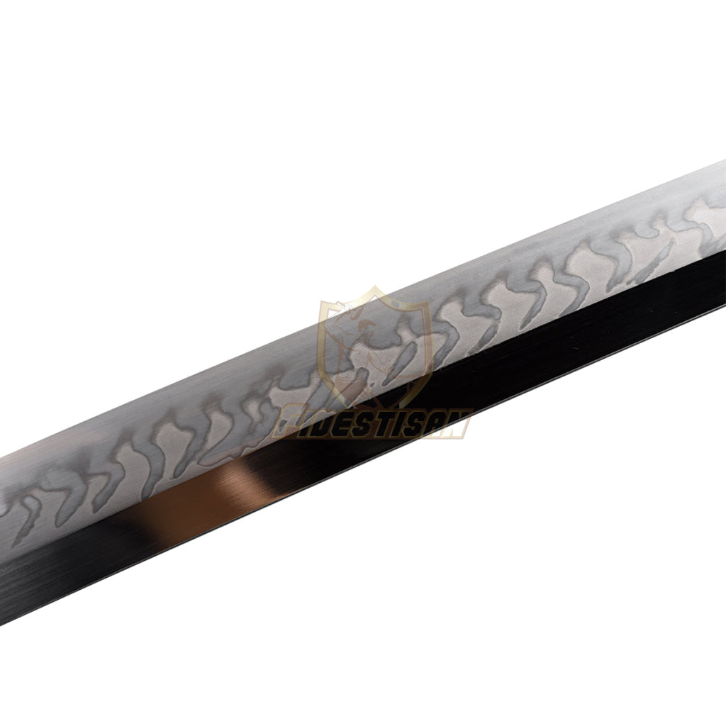 Fidestisan Ktcy232 Dragon Wave Clay Tempered Katana Samurai Style Japanese Real Sword T10 Steel