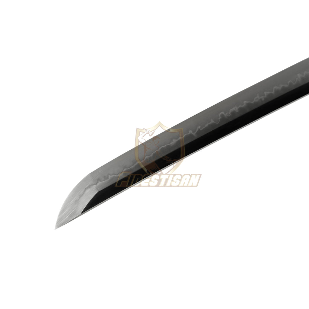 Fidestisan Ktcy287 Katana T10 Steel Clay Tempered Samurai Japanese Real Hamon Skin Sword Full Tang