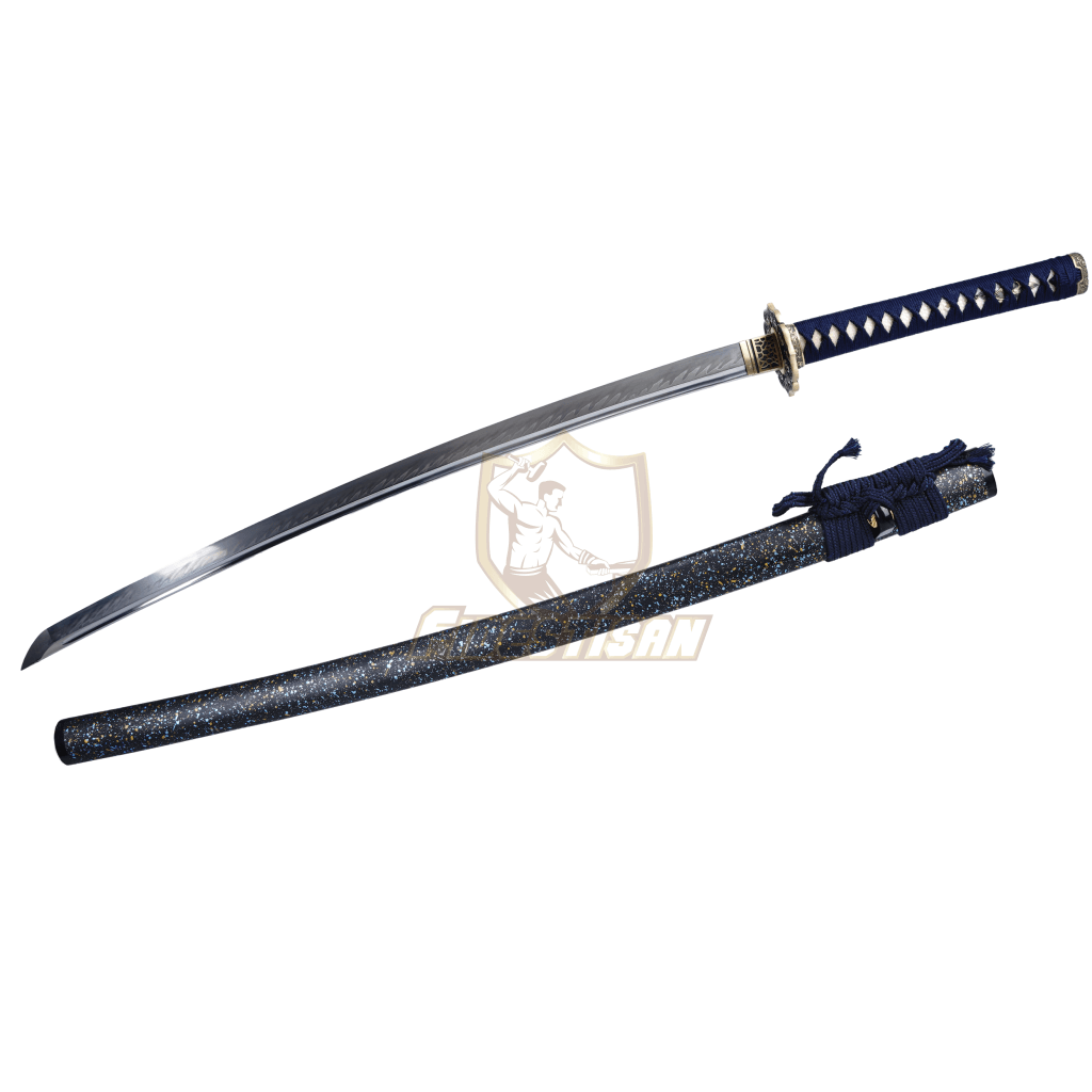 Fidestisan Ktcy332 Katana T10 Steel Clay Tempered Samurai Japanese Real Skin Sword Full Tang Sharp