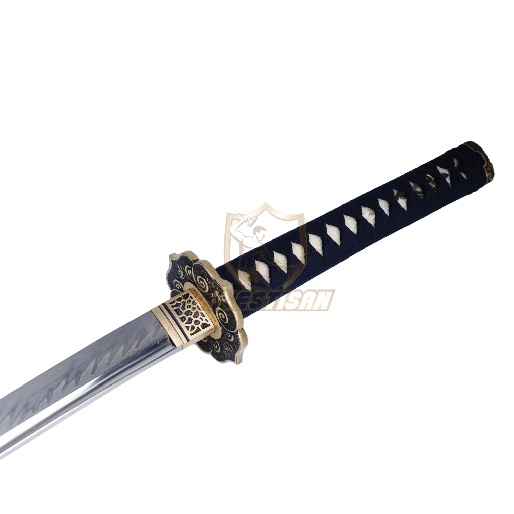 Fidestisan Ktcy332 Katana T10 Steel Clay Tempered Samurai Japanese Real Skin Sword Full Tang Sharp