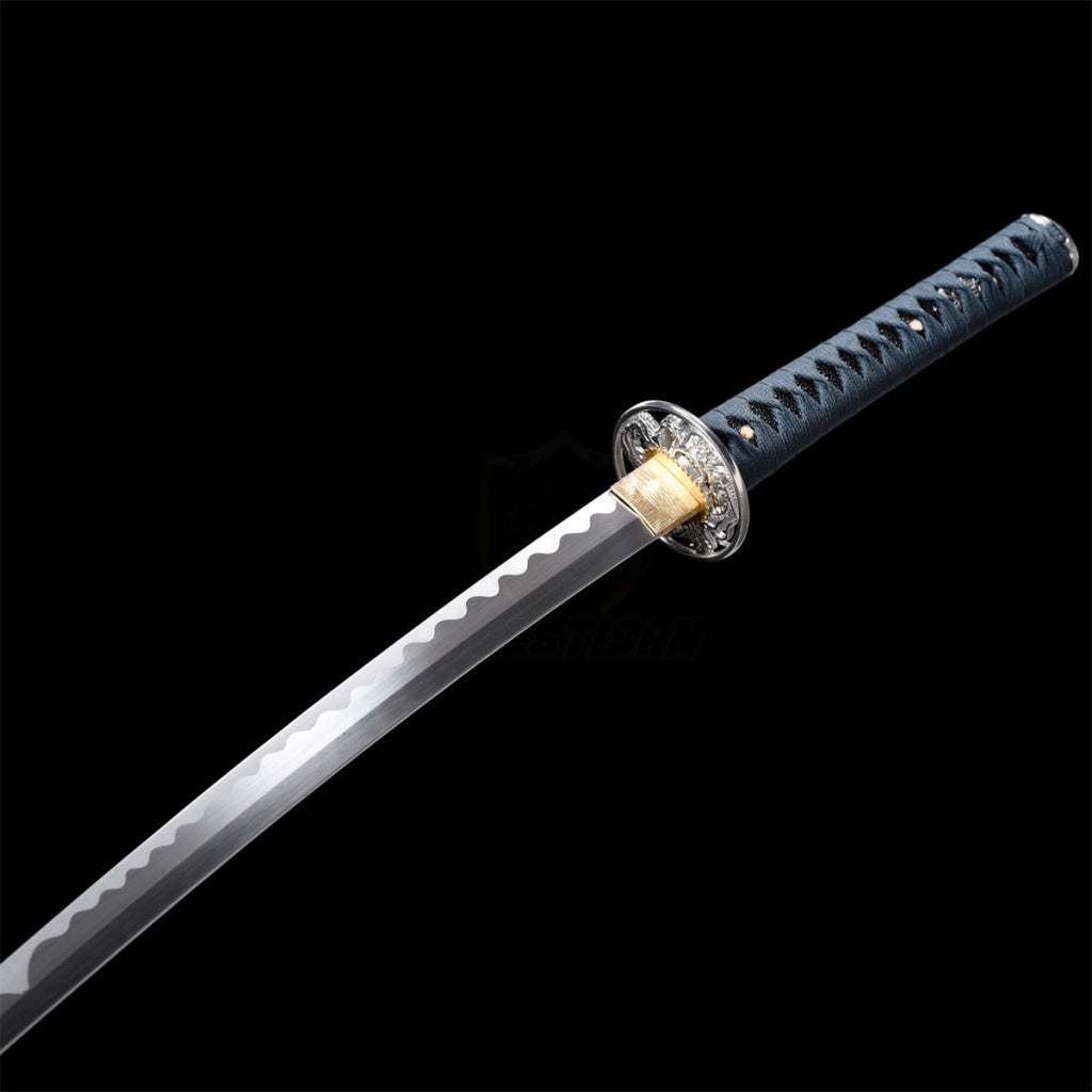 Fidestisan Mount Fuji Style 2.21IB 40inch Samurai Real Katana Sword Japanese 1065 Spring Steel Blade Artificial Hamon