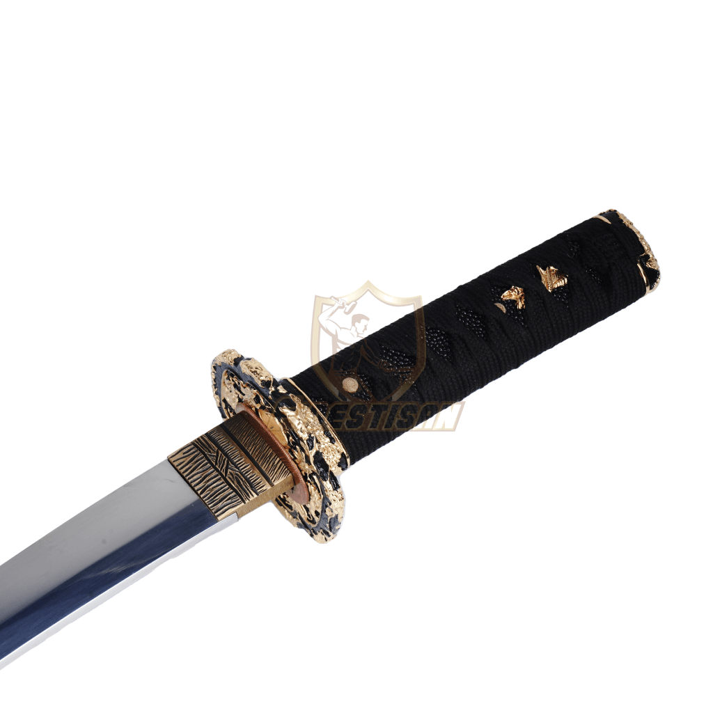 Fidestisan Tscn331 Handmade 20Inch Tantou Japanese Samurai Sword Spring Steel Sharp Full Tang White