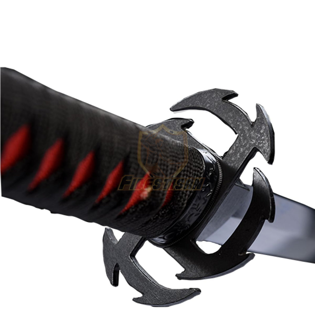 Fidestisan W33 Kurosaki Ichigo Cosplay Anime Japanese Samurai Sword Tensa Zangetsu Katana Spring