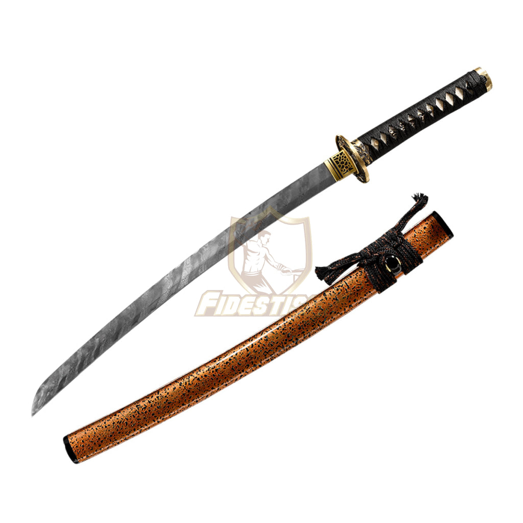 Fidestisan Wdcn271 Handmade Katana Damascus Steel Samurai Japanese Real Sword Full Tang Sharp Twist