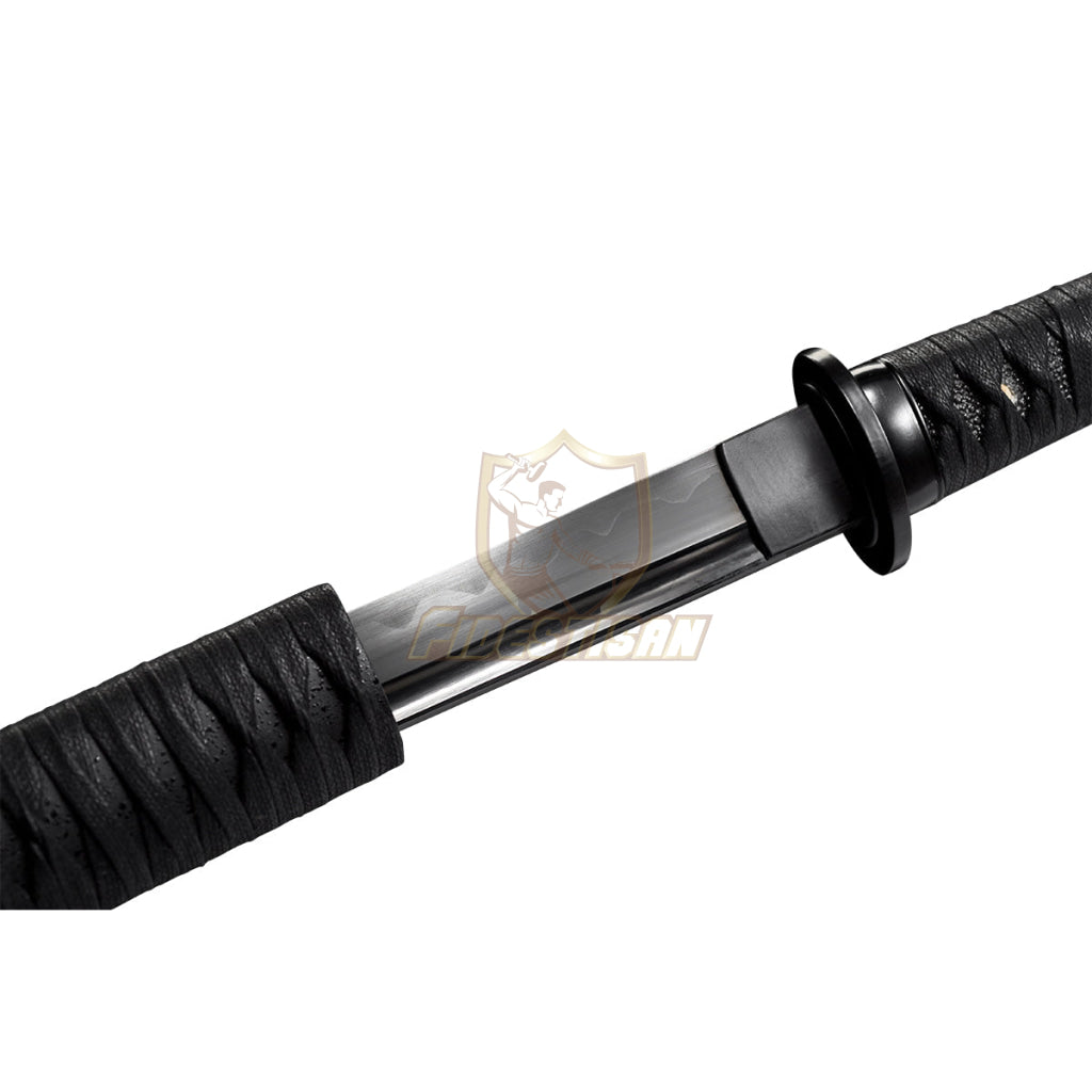 Fidestisan Whin221 Japanesn Samurai Short Sword Katana Black High Carbon Steel Straigh Blade Real