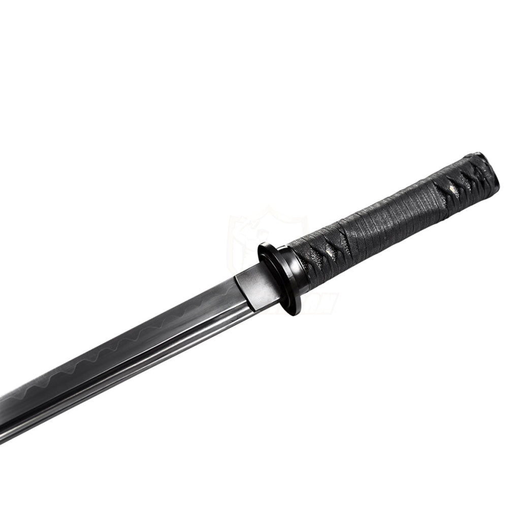 Fidestisan Whin221 Japanesn Samurai Short Sword Katana Black High Carbon Steel Straigh Blade Real