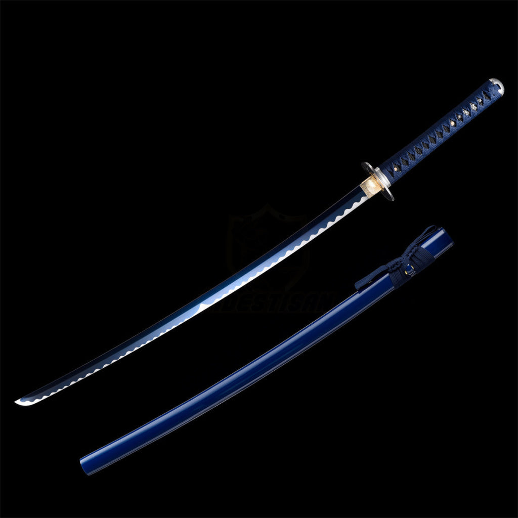 Fuji Style 2.21IB 40inch Real Samurai Katana Sword Japanese 1060 Spring Steel Blade Artificial Hamon Full Tang
