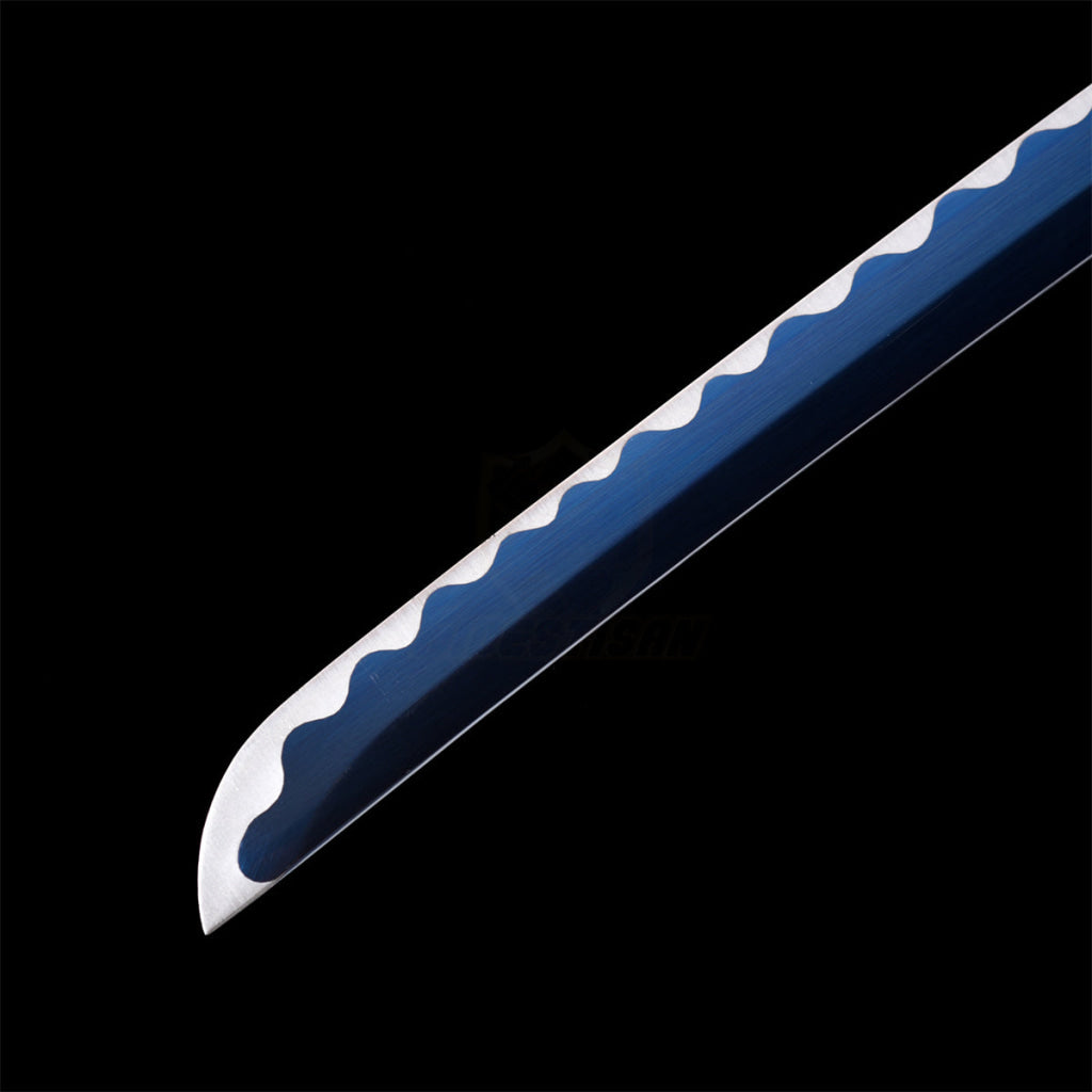 Fuji Style 2.21IB 40inch Real Samurai Katana Sword Japanese 1060 Spring Steel Blade Artificial Hamon Full Tang