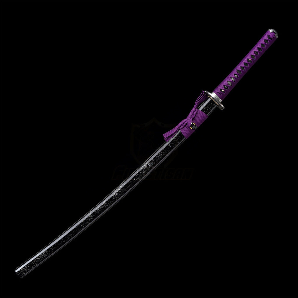 Fuji Style 2.21IB 40inch Real Samurai Katana Sword Japanese 1060 Spring Steel Blade Artificial Hamon Full Tang