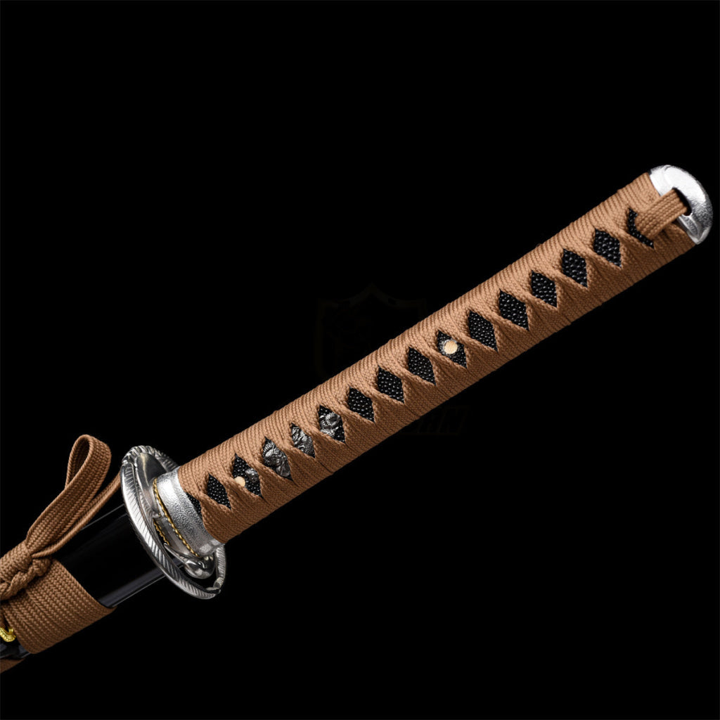 Fuji Style 2.21IB 40inch Real Samurai Katana Sword Japanese 1060 Spring Steel Blade Artificial Hamon Full Tang