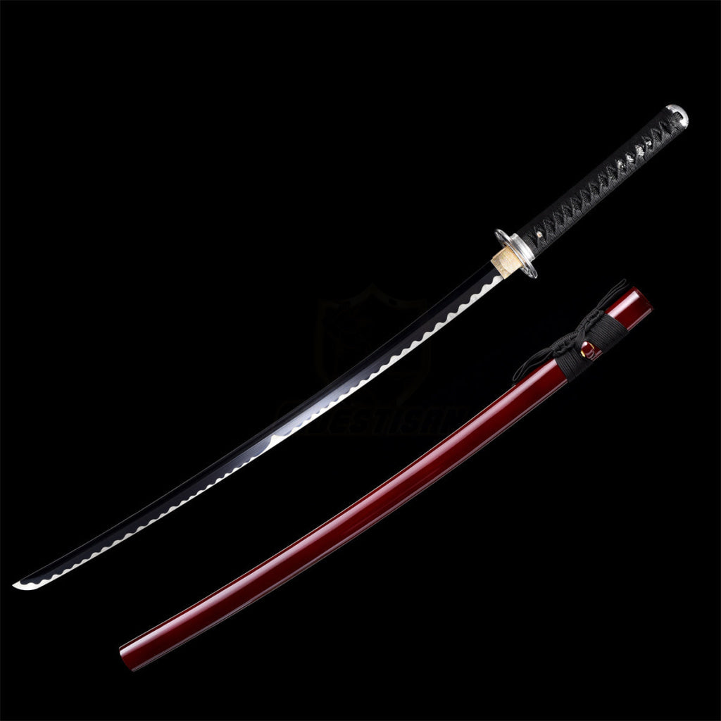 Fuji Style 2.21IB 40inch Real Samurai Katana Sword Japanese 1060 Spring Steel Blade Artificial Hamon Full Tang