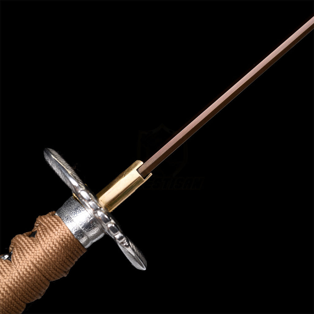 Fuji Style 2.21IB 40inch Real Samurai Katana Sword Japanese 1060 Spring Steel Blade Artificial Hamon Full Tang