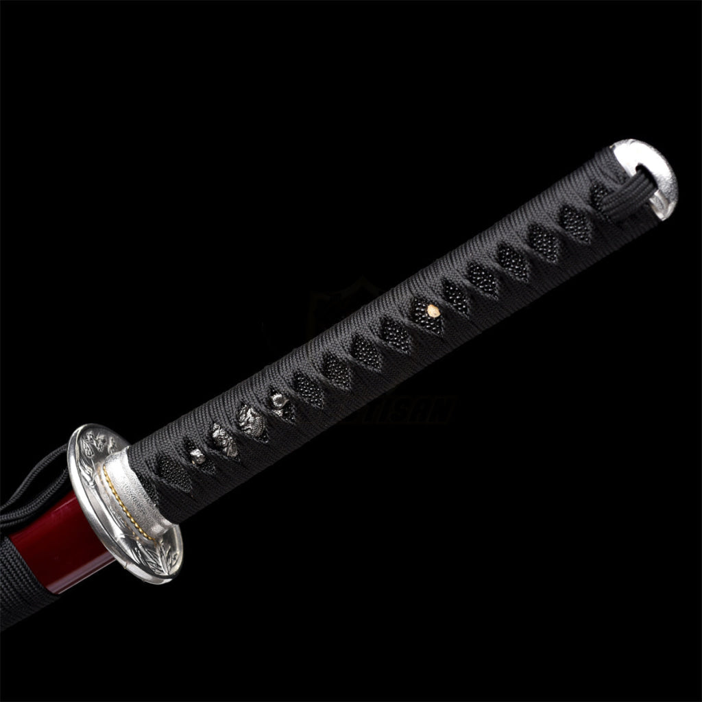 Fuji Style 2.21IB 40inch Real Samurai Katana Sword Japanese 1060 Spring Steel Blade Artificial Hamon Full Tang