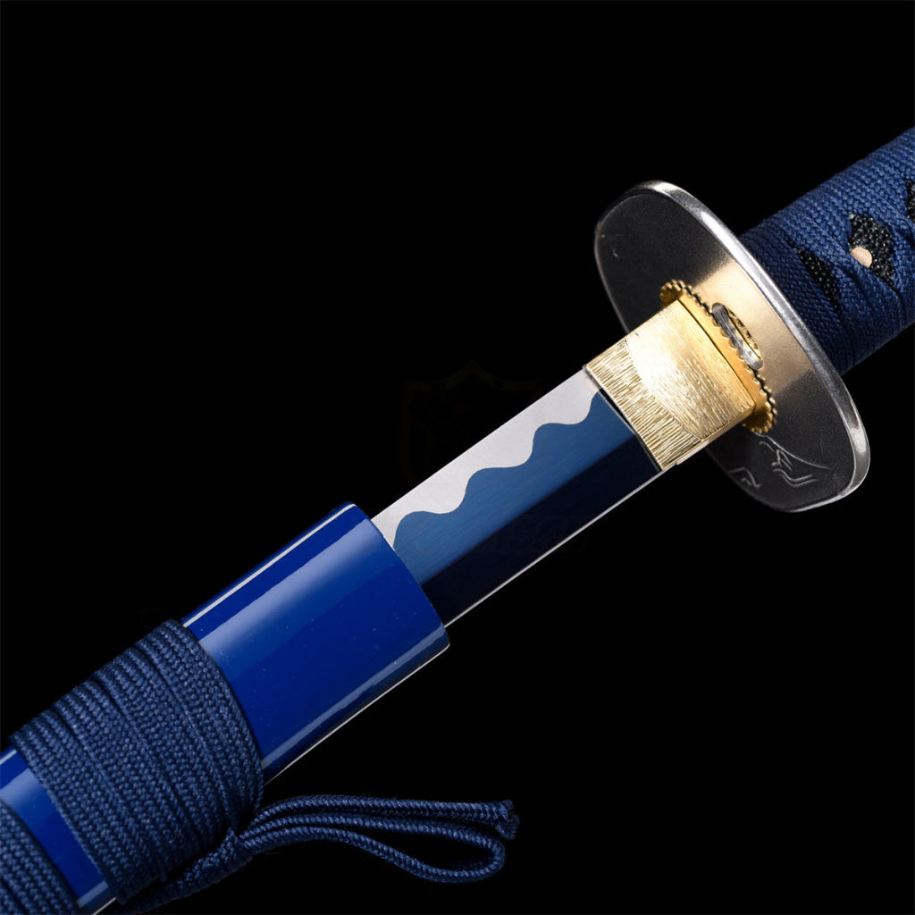 Fuji Style 2.21IB 40inch Real Samurai Katana Sword Japanese 1060 Spring Steel Blade Artificial Hamon Full Tang