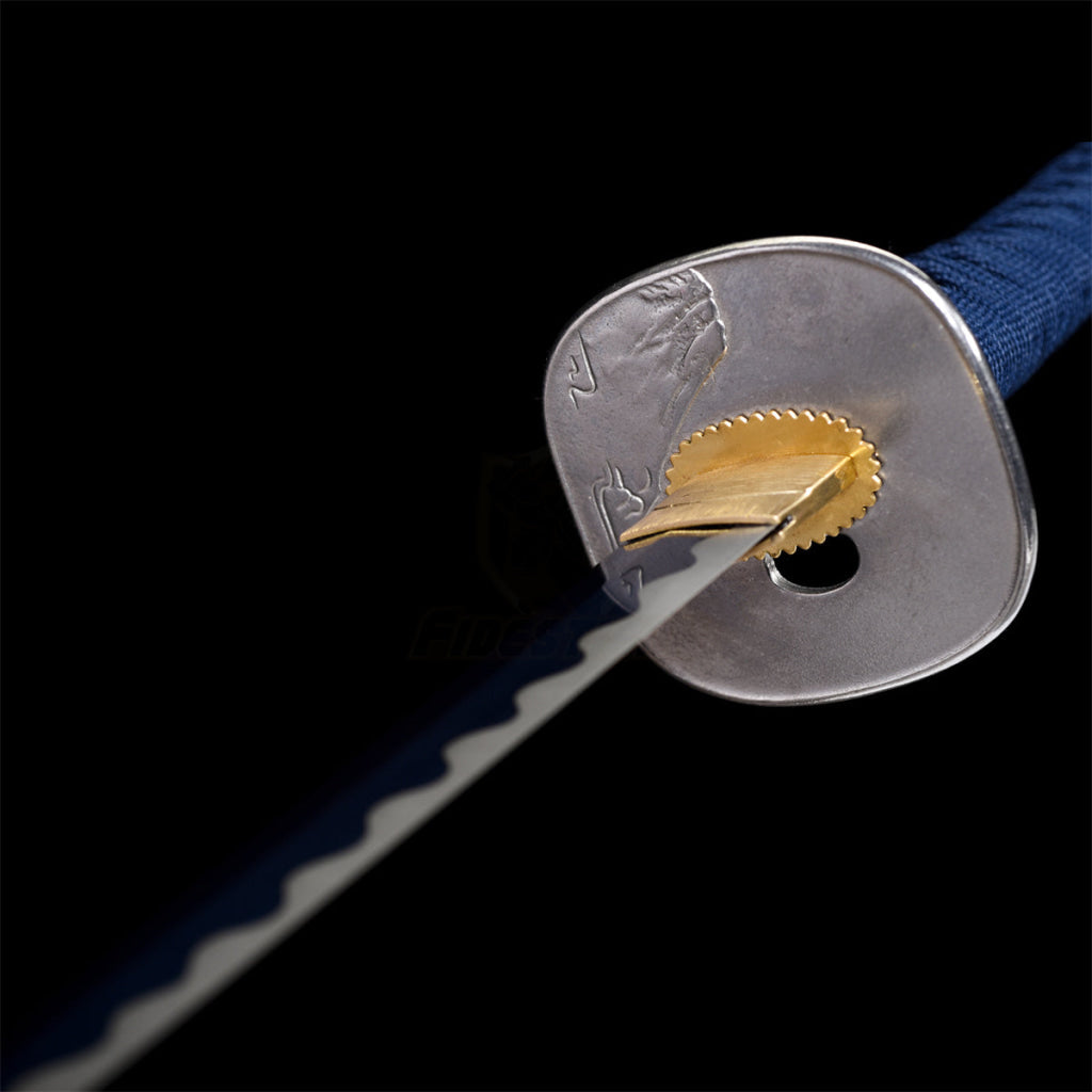 Fuji Style 2.21IB 40inch Real Samurai Katana Sword Japanese 1060 Spring Steel Blade Artificial Hamon Full Tang