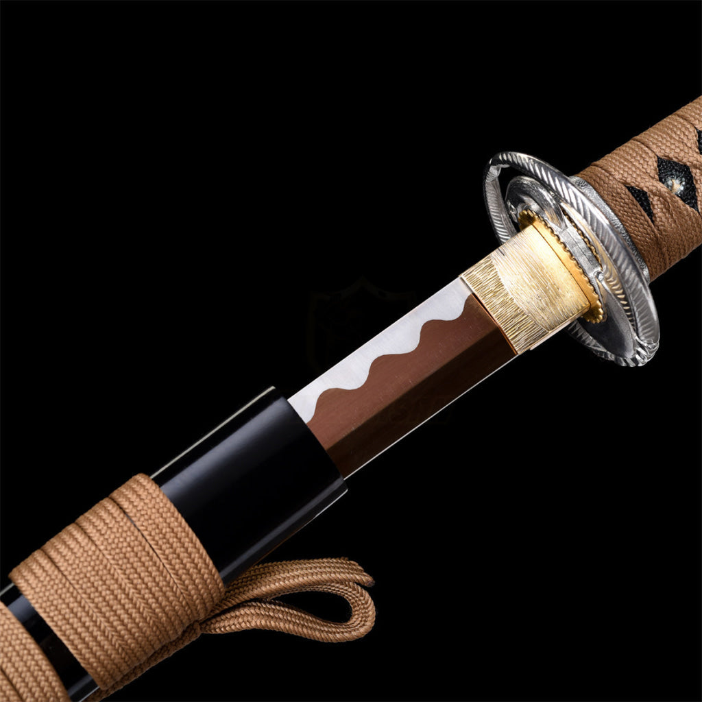 Fuji Style 2.21IB 40inch Real Samurai Katana Sword Japanese 1060 Spring Steel Blade Artificial Hamon Full Tang