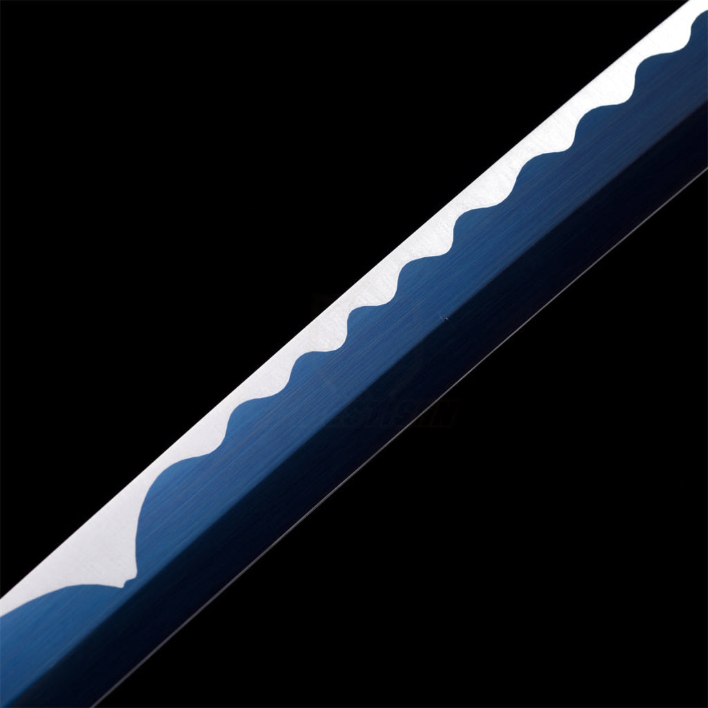 Fuji Style 2.21IB 40inch Real Samurai Katana Sword Japanese 1060 Spring Steel Blade Artificial Hamon Full Tang