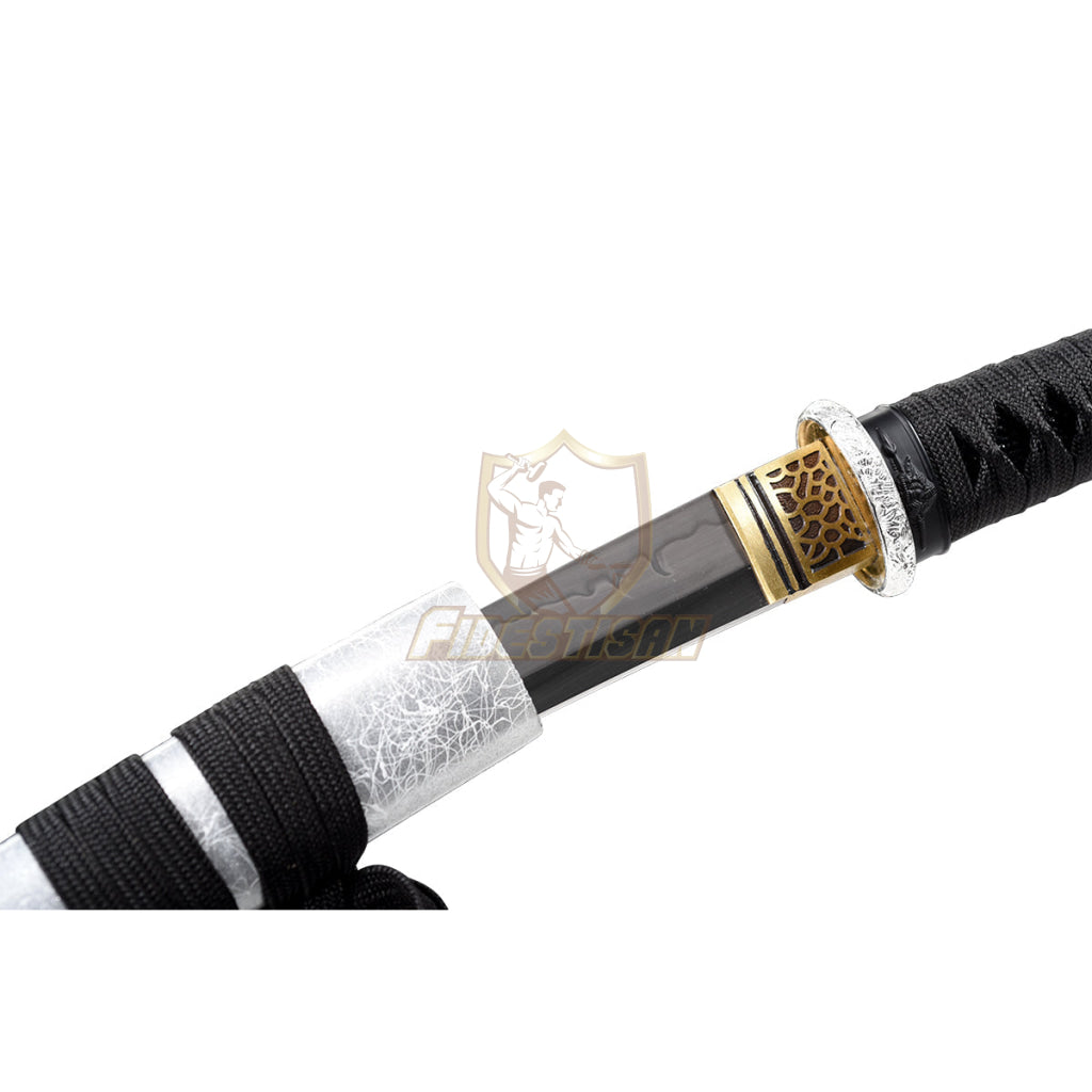 Handemade Real Japanese 20Inch Tantou Flame Blade Sword T10 Clay Tempered Steel Katana Samurai Sharp