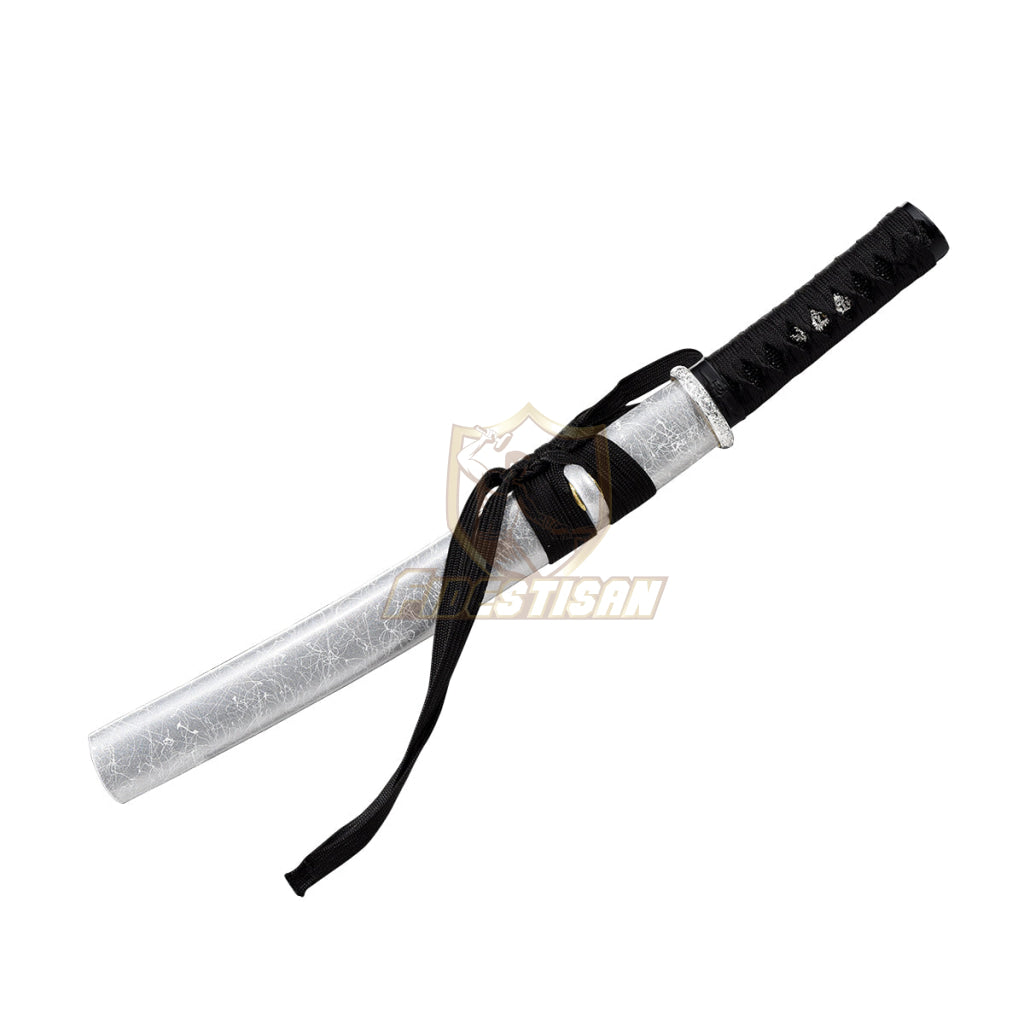 Handemade Real Japanese 20Inch Tantou Flame Blade Sword T10 Clay Tempered Steel Katana Samurai Sharp