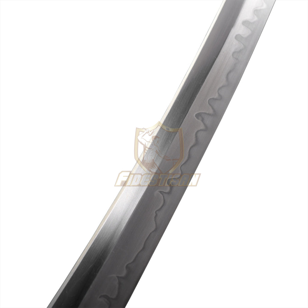 Handemade Real Japanese 20Inch Tantou Flame Blade Sword T10 Clay Tempered Steel Katana Samurai Sharp