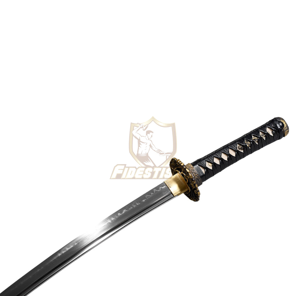 Handmade 28Inch Japanese Wakizashi Katana Samurai T10 Steel Clay Tempered Real Hamon Blade Copper