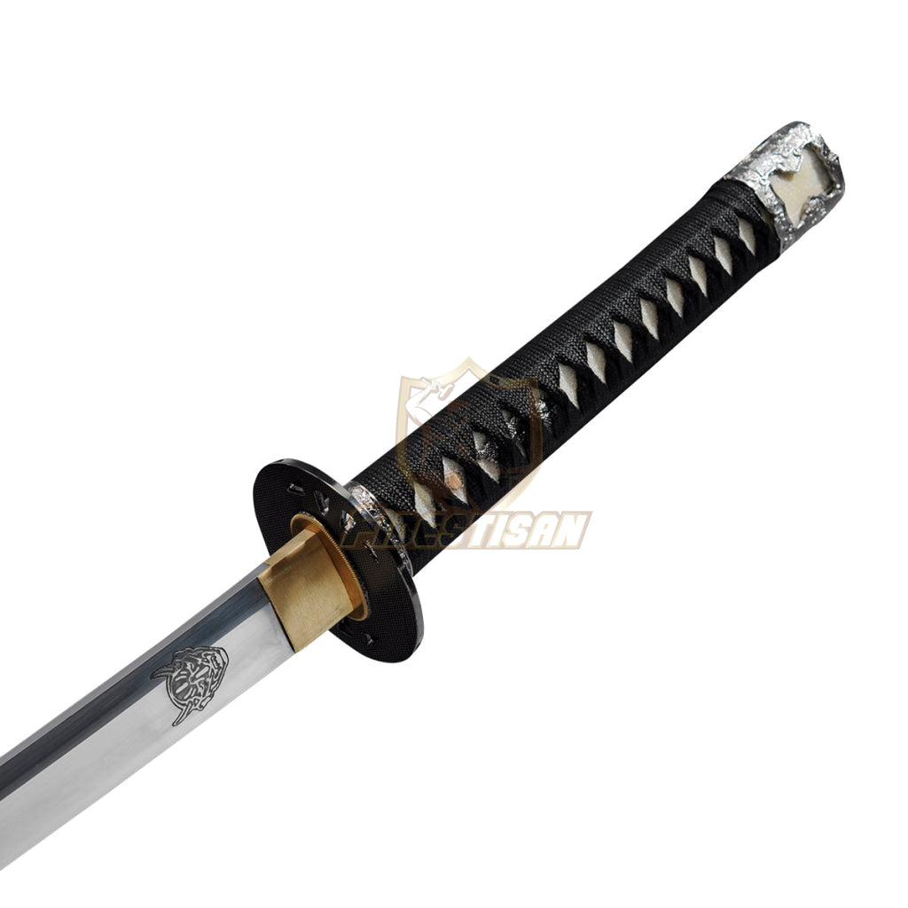 Handmade Kill Bill Vol.1 Katana Sword Samurai The Bride 1095 High Carbon Steel Real Hamon Ghost Gace