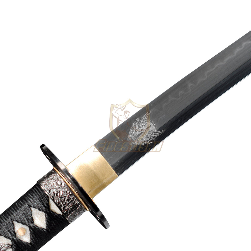 Handmade Kill Bill Vol.1 Katana Sword Samurai The Bride 1095 High Carbon Steel Real Hamon Ghost Gace