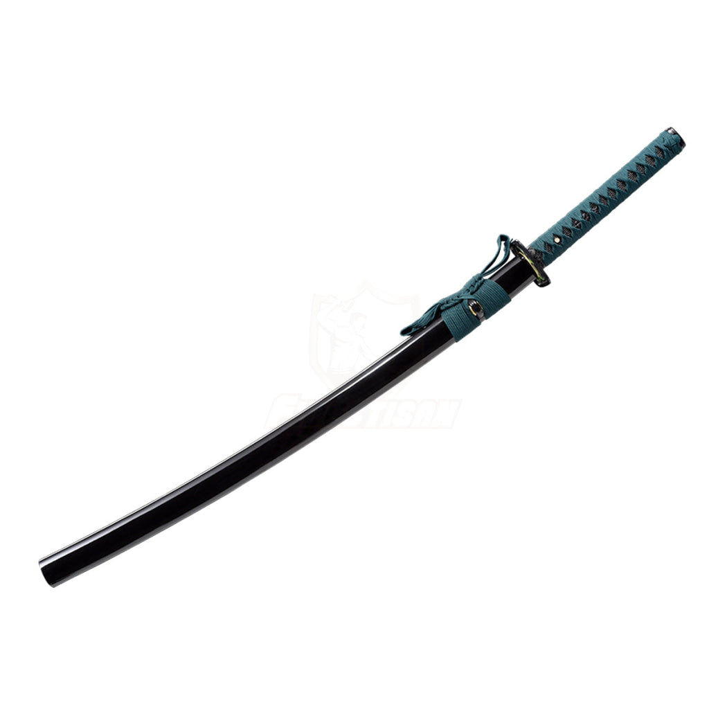 Handmade Real Doomsday Theme Japanese Samurai Katana Sword Damascus Steel Wave Pattern Blade 40Inch