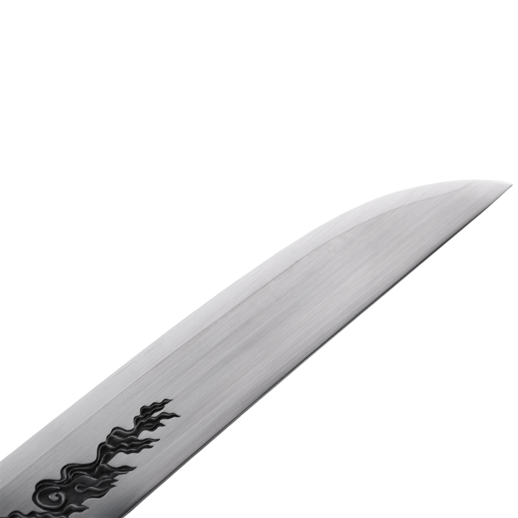 Handmade Royal Japanese Chrysanthemum Blade Tanto Short Katana Samurai Real 13 Inch 1065 Spring Steel Blade Steel Full