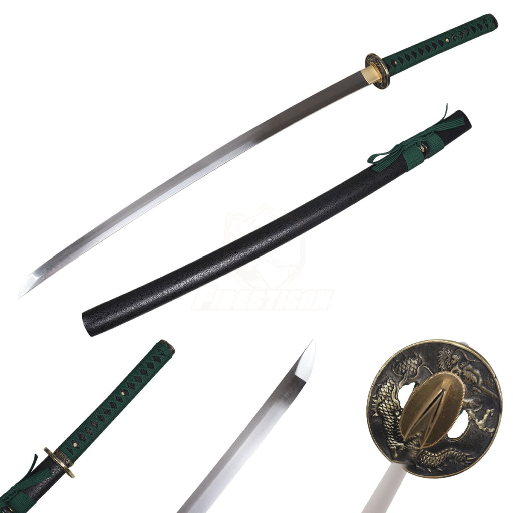 Handmade Spring Steel 9260 Blade Japanese Samurai Sword Katana Full Tang 57Hrc Bend 30° 40Inch Sharp