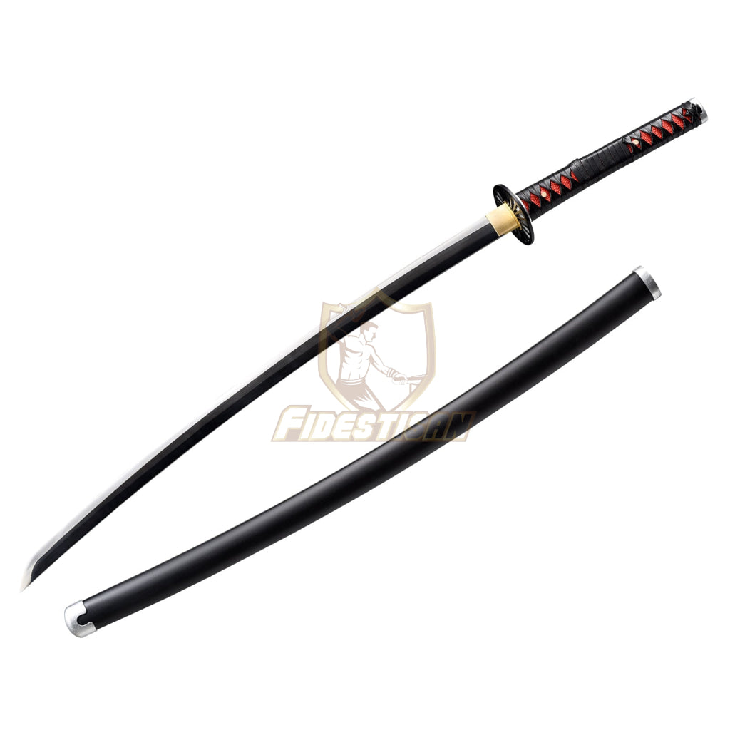 Khon309 Demon Slayer Kamado Tanjirou 2 Nichirin Samurai Cosplay Golden 1095 High Carbon Steel Blade