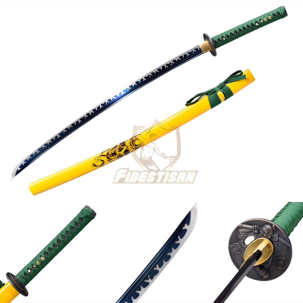 Klcn147 Handmade 40Inch Blue Flame Blade Spring Steel 9260 Oil Quenching Tempering Real Japanese