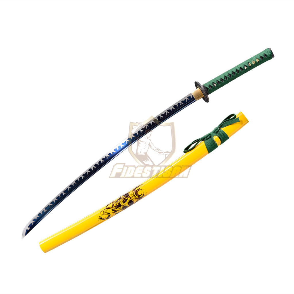 Klcn147 Handmade 40Inch Blue Flame Blade Spring Steel 9260 Oil Quenching Tempering Real Japanese