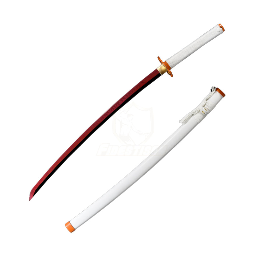 Klin319 Demon Slayer Rengoku Sword Katana Kyoujurou Swords Real Metal 1065/1060 Blade Full Tang